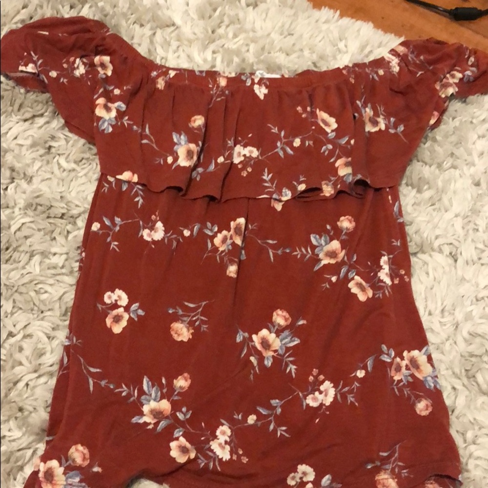 off the shoulder shirt